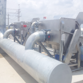 Máy tách rác trống quay