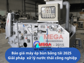 Báo giá máy ép bùn băng tải 2025